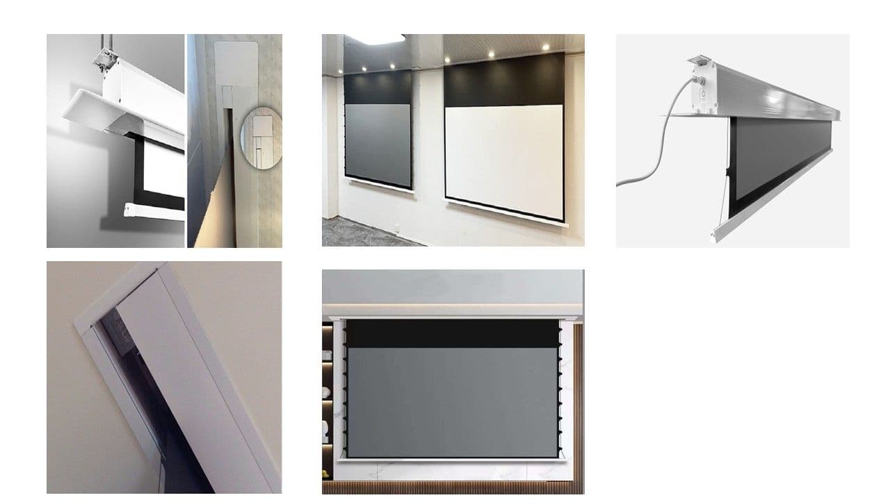 QMJM In-Ceiling Screen 120″