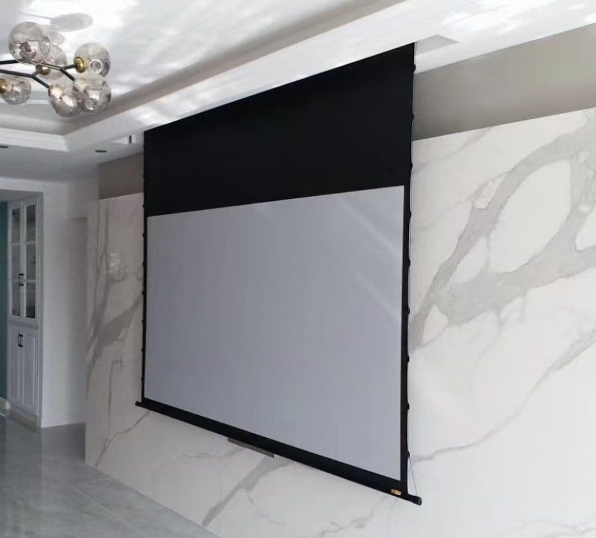 QMJM JM100BXH Tab-Tension Motorized Screen 100″